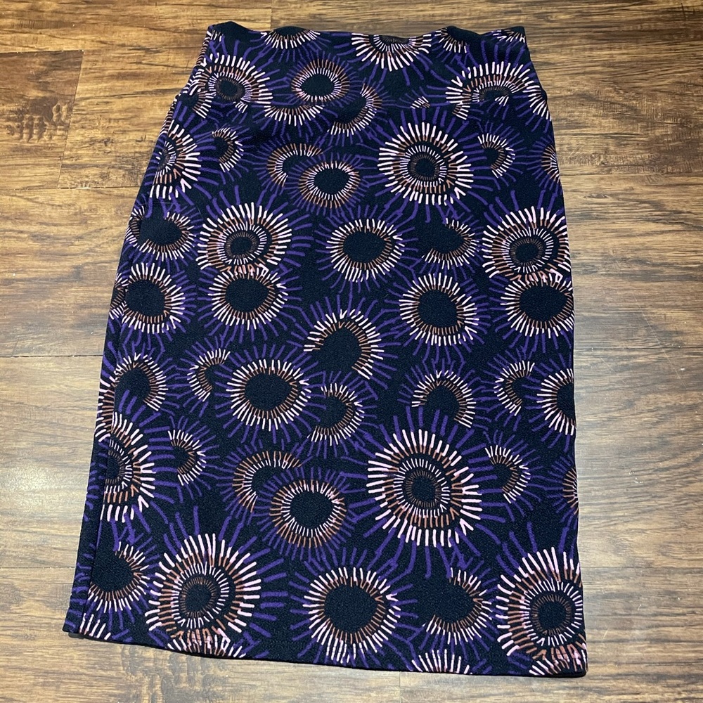 Purple pencil skirt
